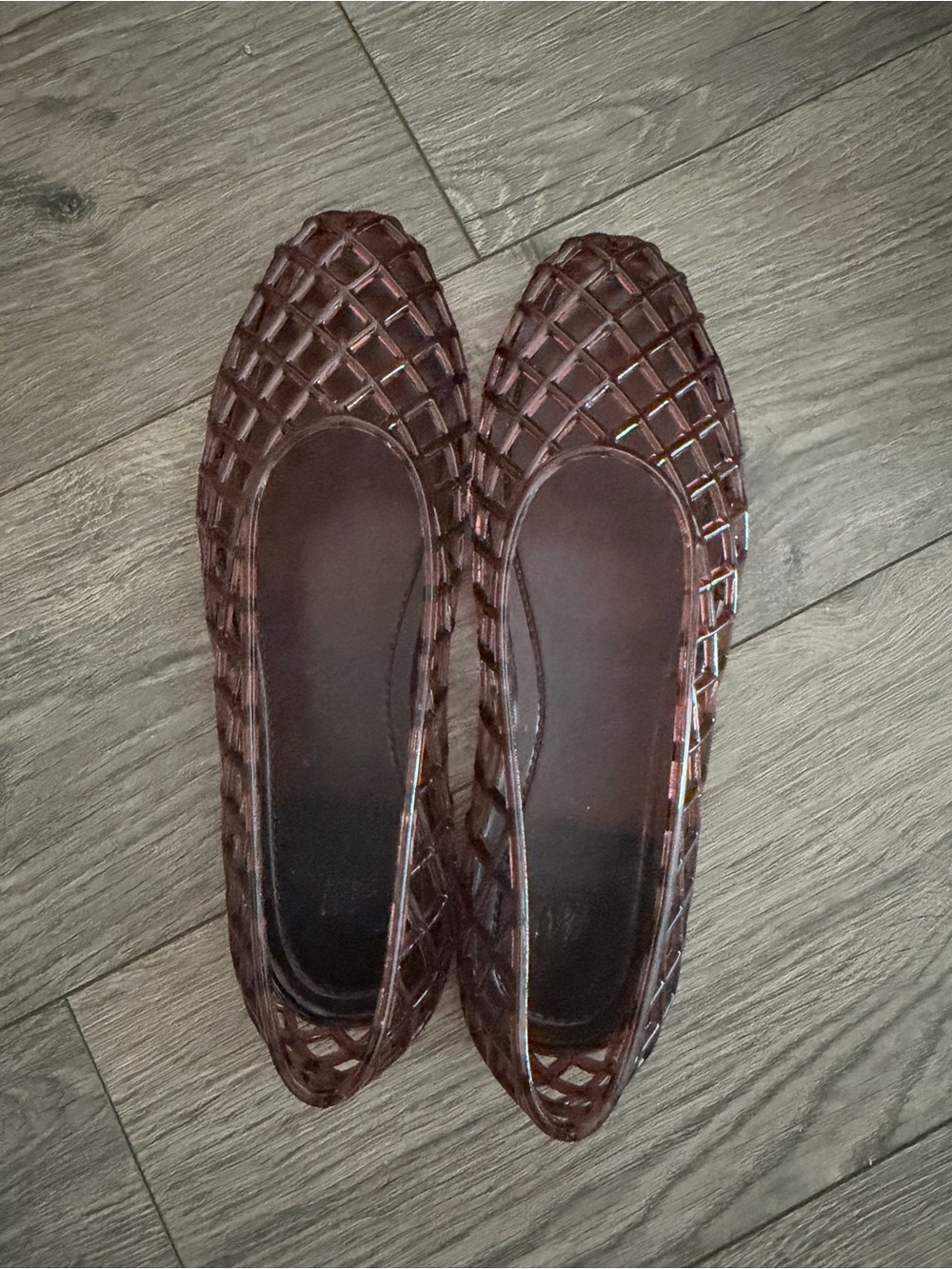 Jelly Flats in Dark Red/Brown